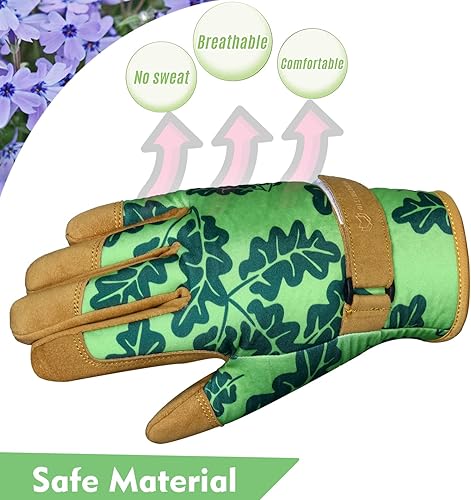 Miniatura 3 de WESTWOOD FOX Guantes de jardinería para mujer, guantes de seguridad, guantes de utilidad para jardín, repelentes al agua, guantes de trabajo de