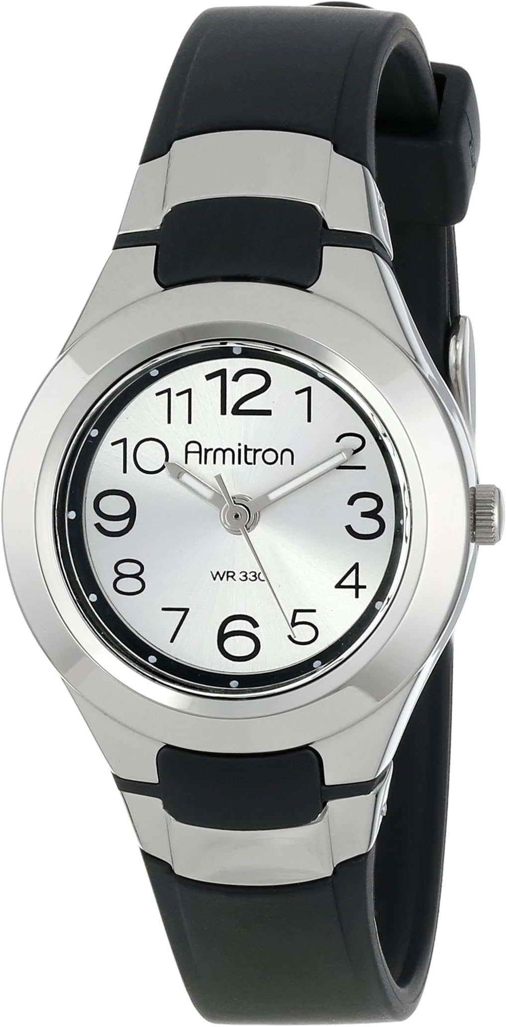 Armitron Sport Women's 25/6418 Easy to Read Dial Resin Strap Watch