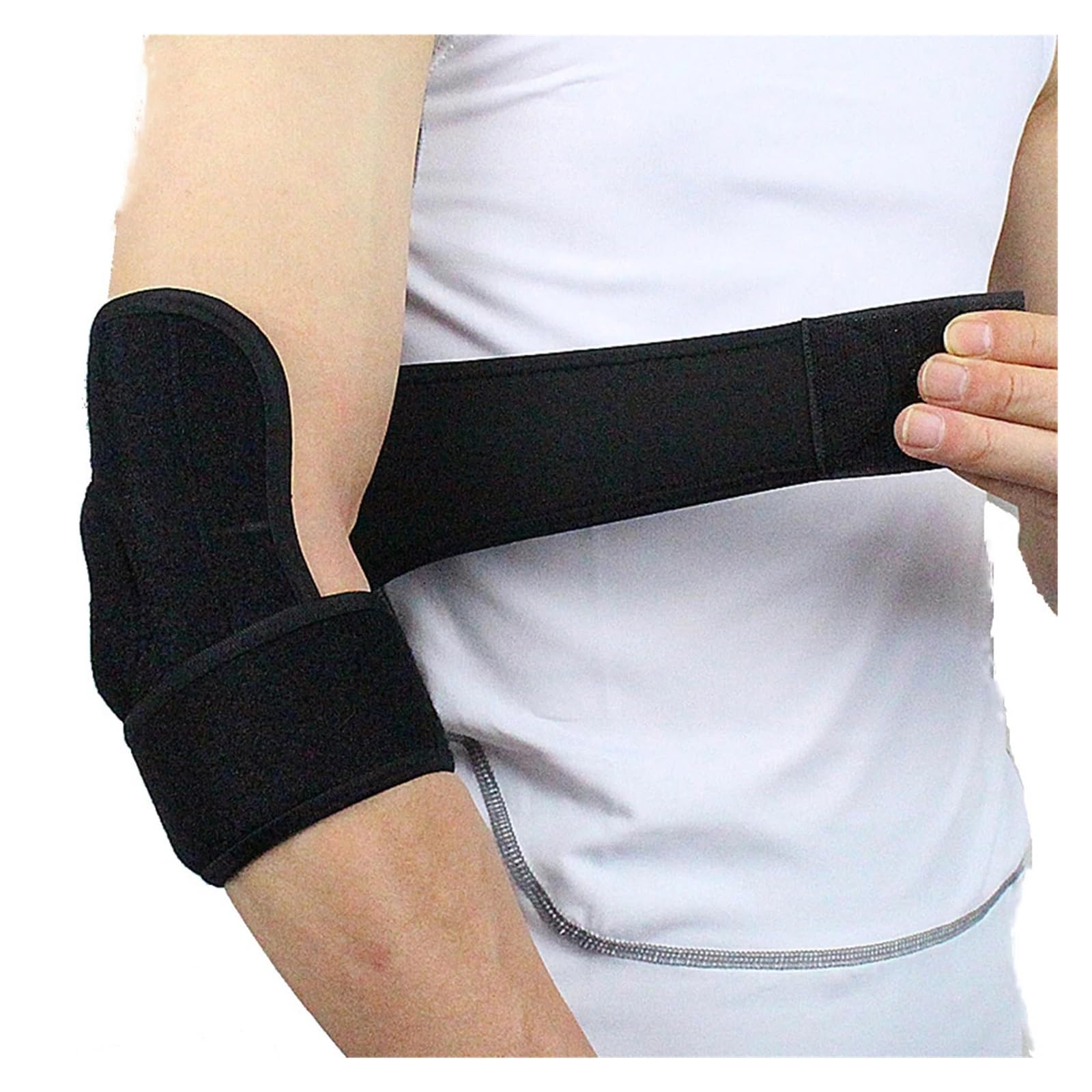 Gomitiere Sportive Cuscinetti di Supporto for Gomito Regolabili da 1 Pezzo con Protezione di Supporto a Molla Sicurezza Sportiva for Tennis in Palestra per Lo Sport