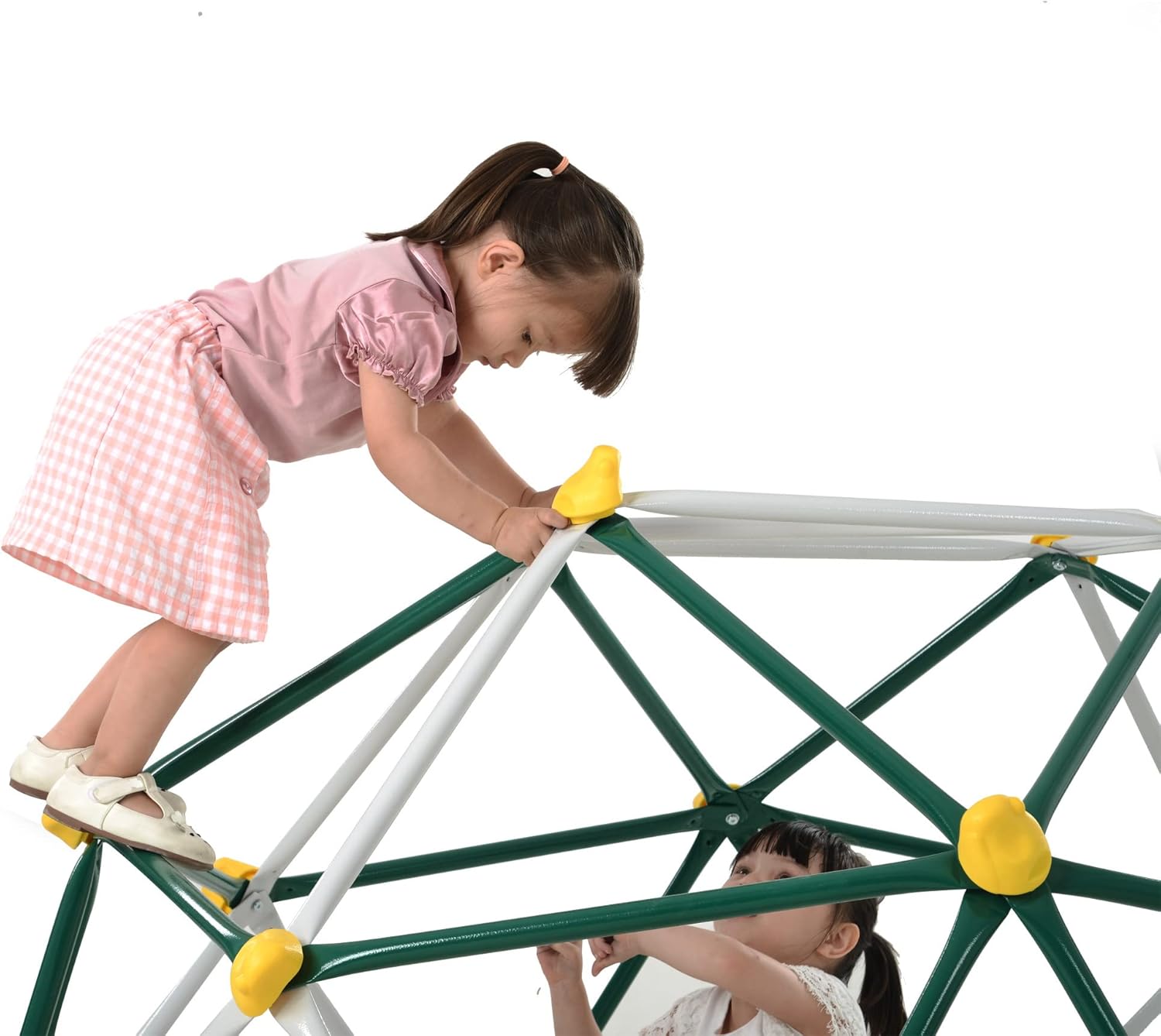 ジャングルジム 大型遊具 6FT クライミングドーム 室内 屋外 誕生日 遊具 室内遊具 屋内 家庭用 子供 キッズ クライミングタワー 組立簡単 耐荷重200KG 幾何学ドームクライマー (グリーン)