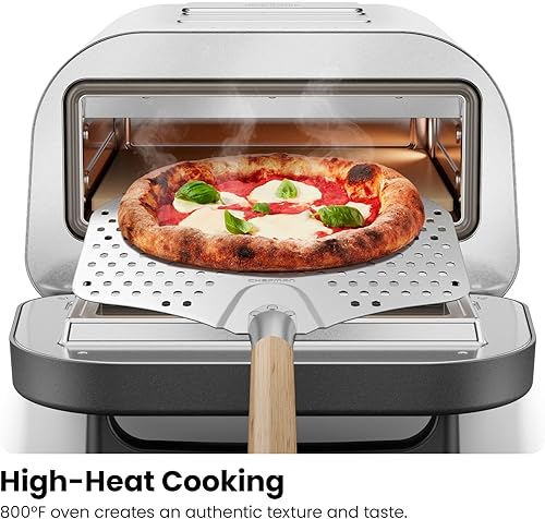 Miniatura 4 de CHEFMAN Horno de pizza para interiores  Hace pizzas de 12 pulgadas en minutos, calienta hasta 800 F  Máquina de pizza eléctrica para encimera con 5