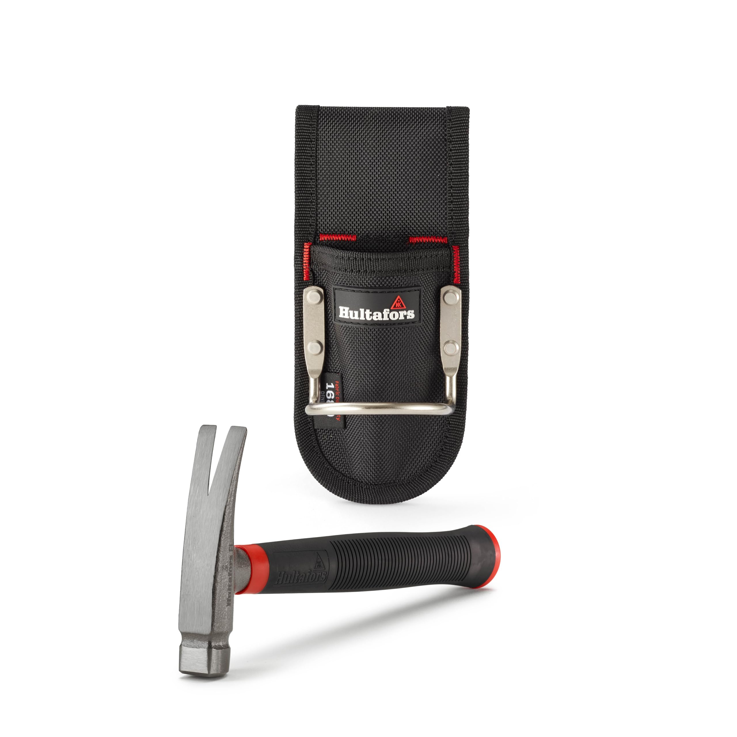 550g Electric Hammer with Belt Holder by Hultafors I Made in Sweden I Steel Claw Hammer Optimized for Cable Clips and Nails Removal and Sturdy Holder