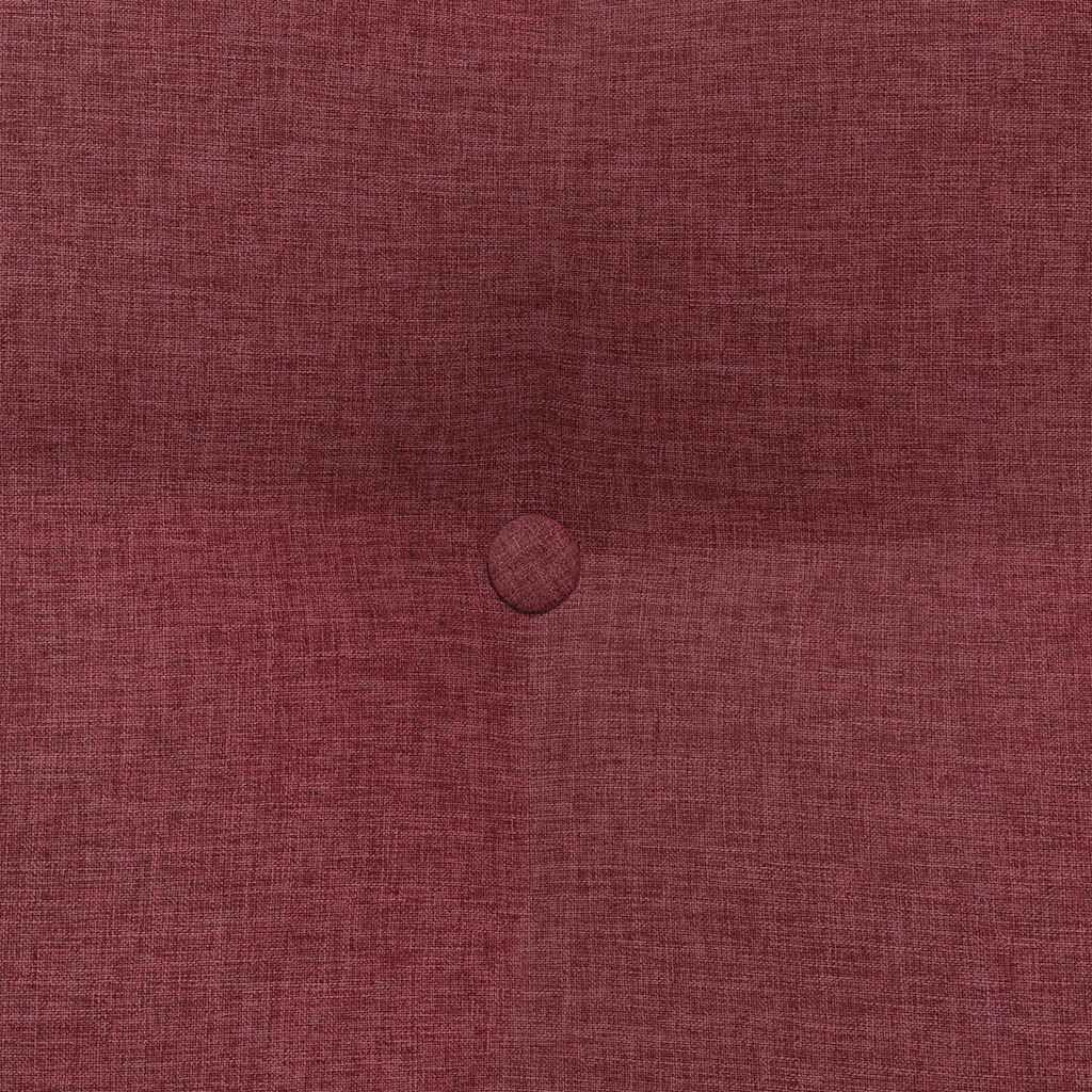 Cojín de espalda rojo vino 80 x 24 x 50 cm, tejido ergonómico, cojín trasero ergonómico para un mejor agarre y comodidad, funda aterciopelada con cremallera, relleno de poliéster para una