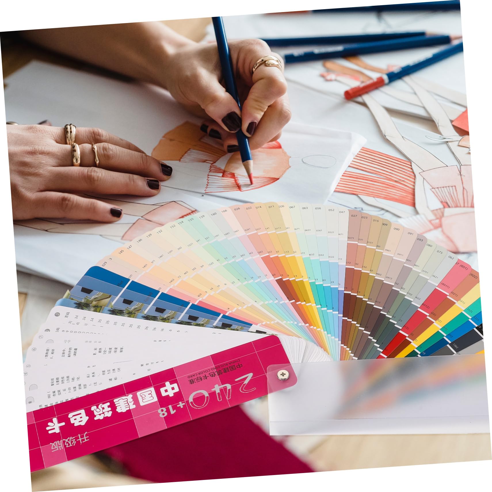 Yardenfun 1Satz Professionelle Architektur Farbkarte Standard Farbnuancen für Farbkontrast und Farbvergleich Langlebig und Tragbar für Maler und Künstler