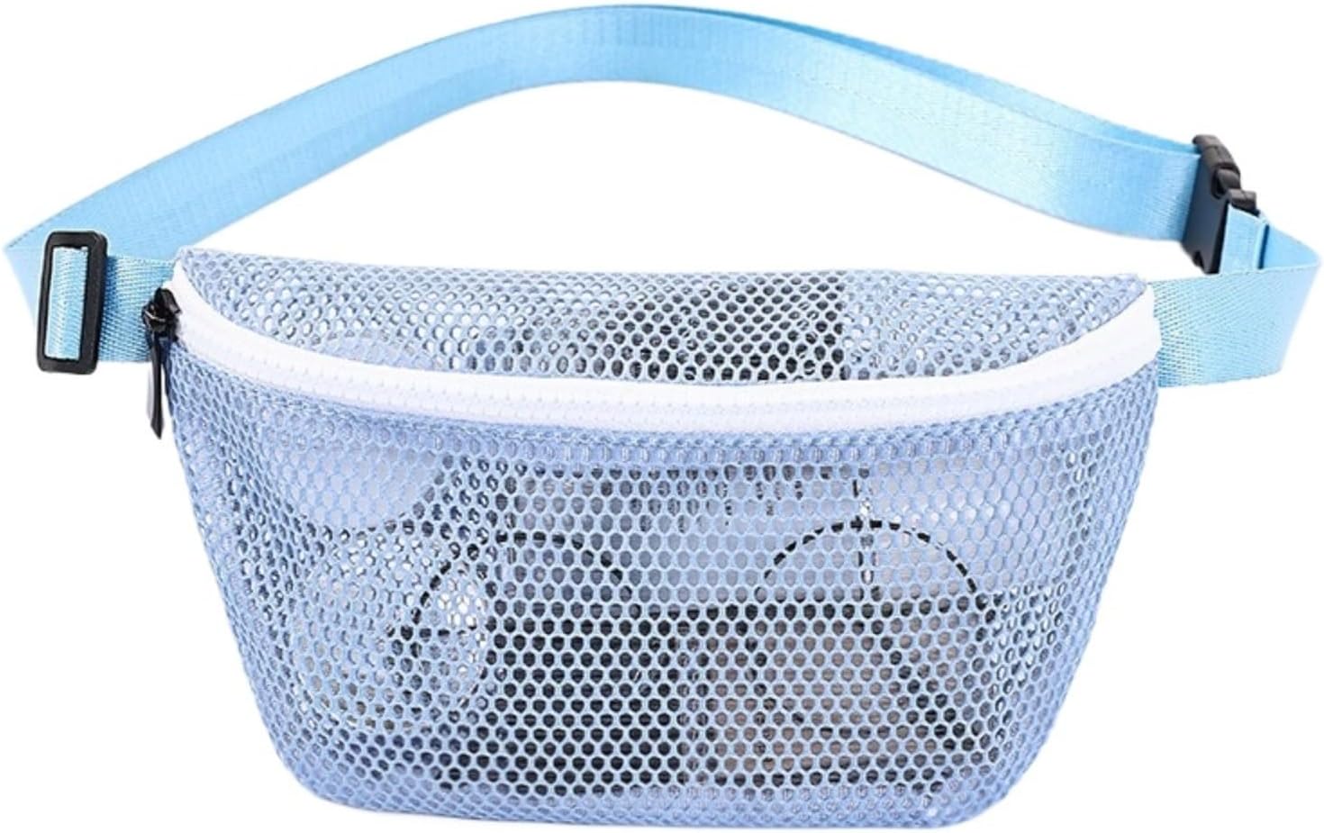 Ventilated Mesh Fitness Waist Pack, Running Cycling Breathable Fanny Pack for Men and Women, Sport Outdoor Bag (blue)