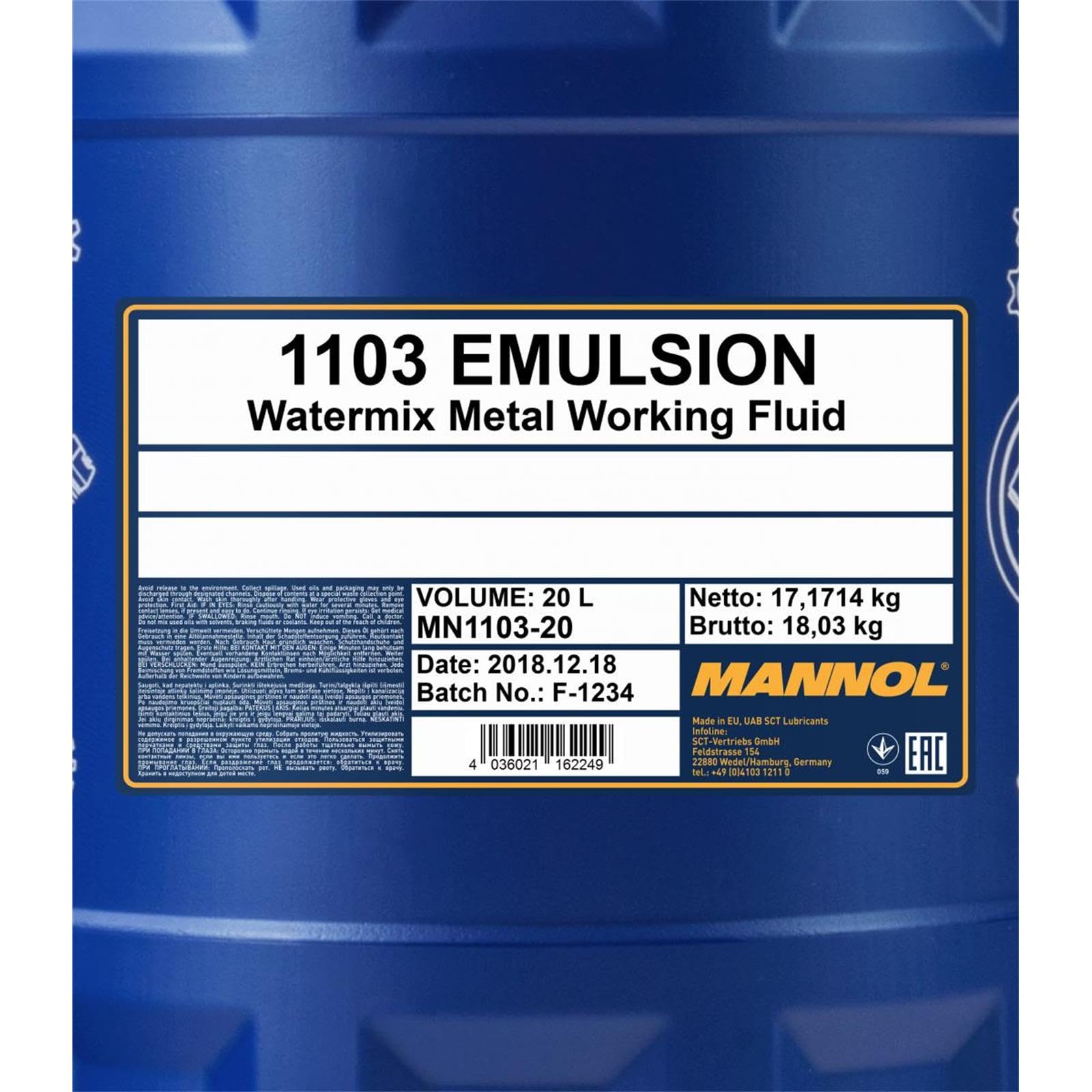 MANNOL 1103 Emulsion 20L