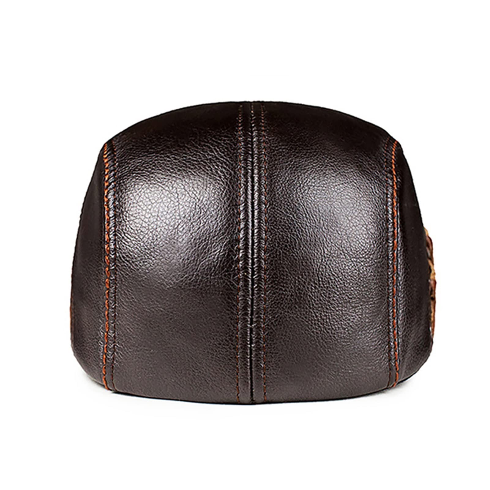 Męskie Beret Ivy Cap Prawdziwej Skóry Gatsby Jesień Zima Ciepła Casual Flat Cap