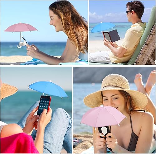 Miniatura 5 de Paraguas de teléfono para sombrilla, soporte de ventosa para teléfono, antideslumbrante para exteriores, lindo soporte para sombrilla para teléfono