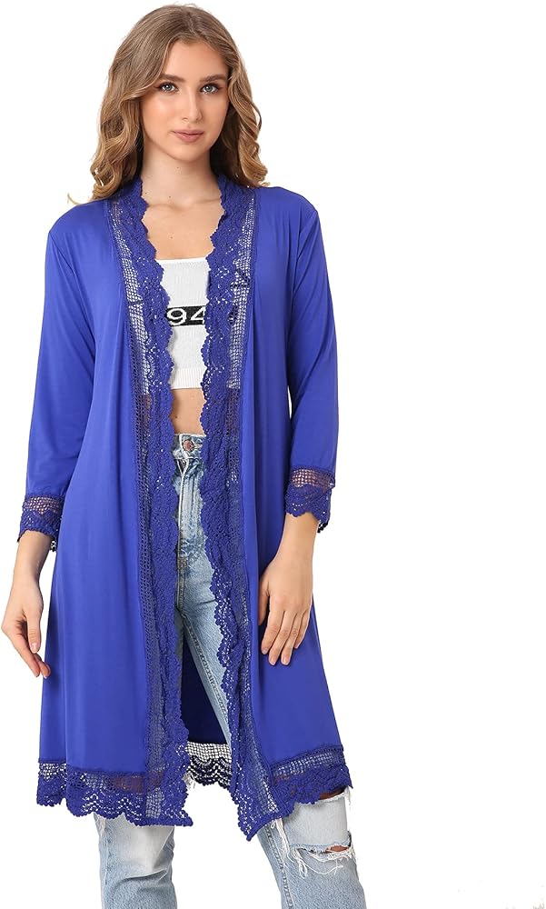 Plus size lace kimono cardigan Clearance