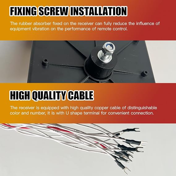 F23-BB Industrial Remote Controller, 8 Buttons Switches Hoist Crane Control Lift Remote Control with Two Transmitter and One Receiver (F23-BB 2 Transmitter 12-48V DC)