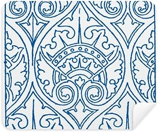 Talavera Decorative Ilustration Pattern Cleaning Cloth Screen Cleaner 2pcs Suede Fabric