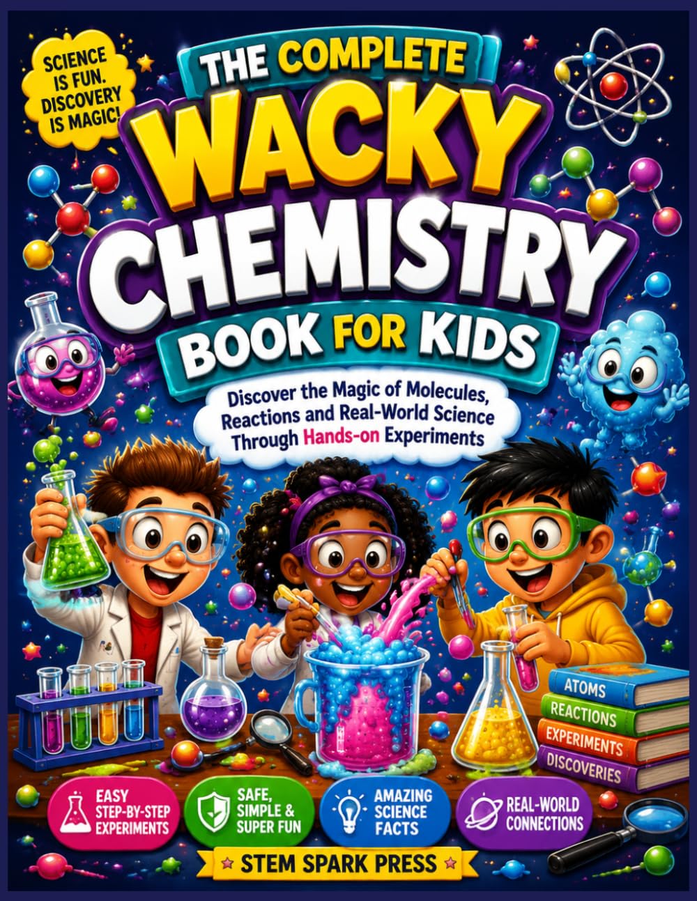 THE COMPLETE WACKY CHEMISTRY BOOK FOR KIDS: Discover the Magic of Molecules, Reactions and Real-World Science Through Hands-on Experiments