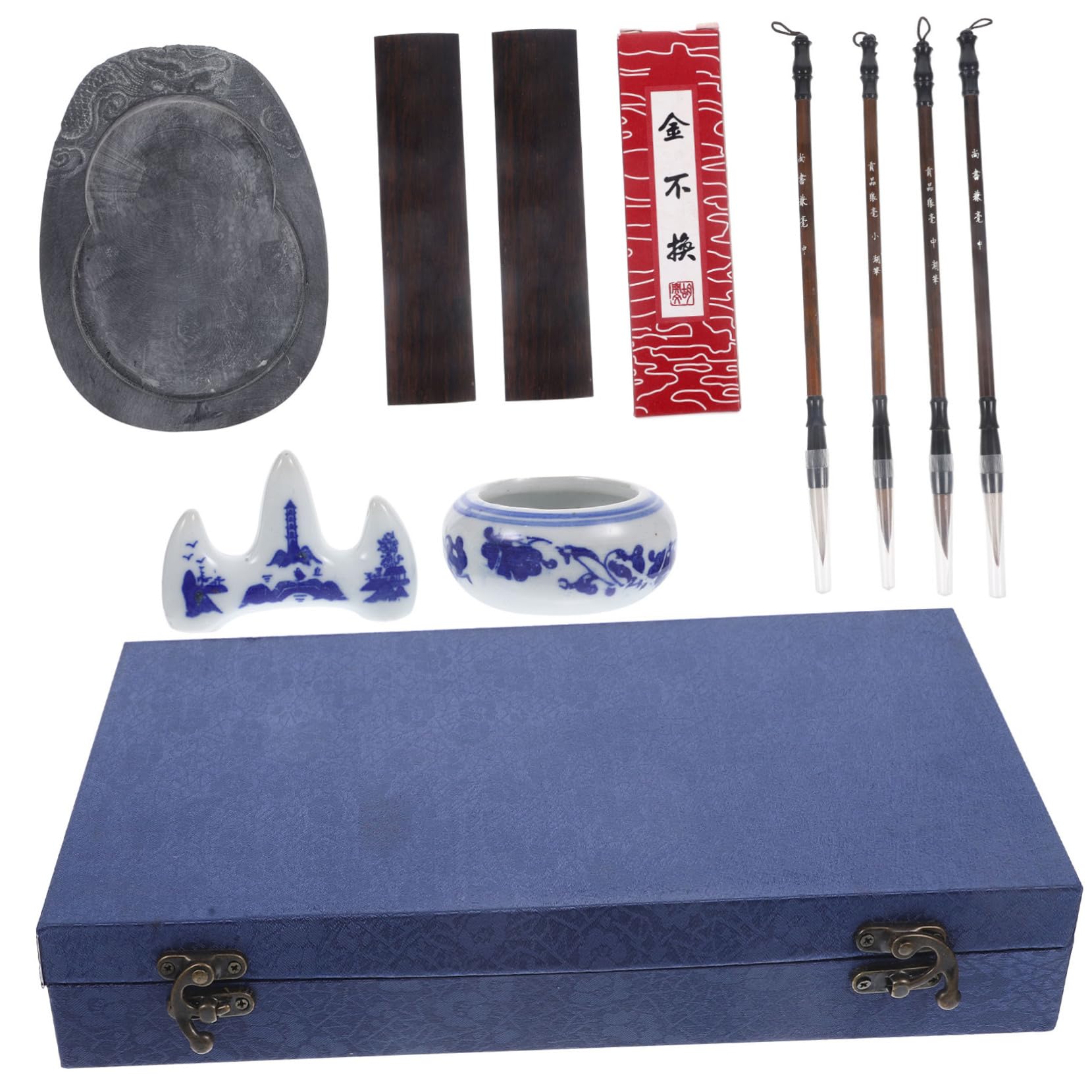 EXCEART Pinceles Para Caligrafía Barra De Tinta Piedra De Tinta y Pincel De Práctica Para Estudiantes y Material Escolar De Dibujo Artístico