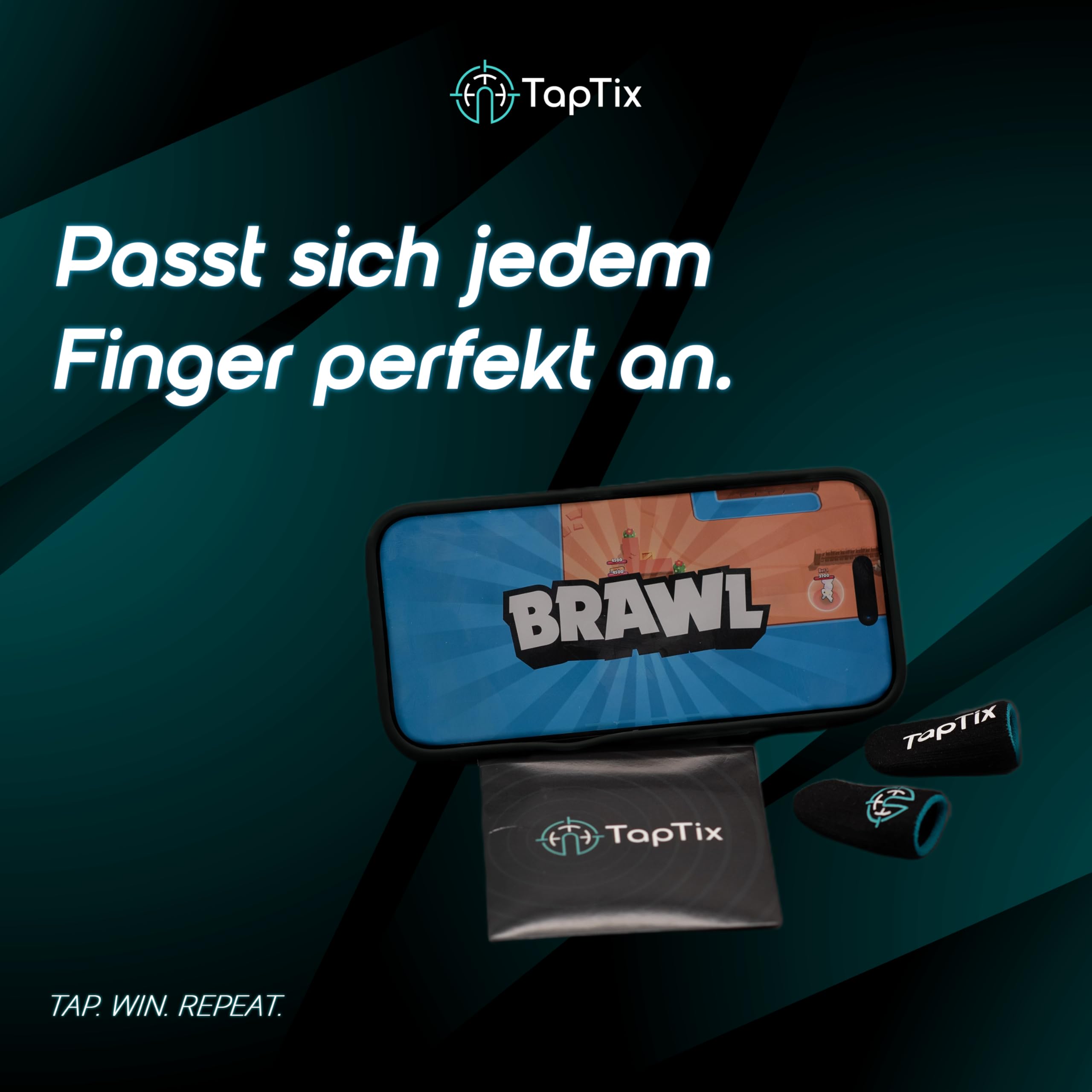 Gaming Finger Sleeves, 2 Paar (4 Stück) – Touchscreen Fingerlinge für Smartphone & Tablet, perfektes Gleiten & mehr Grip, atmungsaktiv, für Mobile Games & Shooter Games - 4