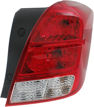 Tail Light Right Clear Red Lens for Chevrolet Trax 2013-2020 | w/Bulb Plastic, w/Bulb W/ Lamp, OE# 13751950 42599455, Direct Fit