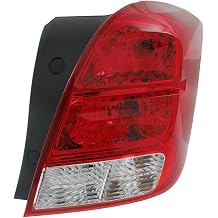 Tail Light w/Bulb Passenger Side Clear & Red Lens Lamp for Chevy for Trax LT/LTZ-16 & LS 13-20 Right 13751950 42599455