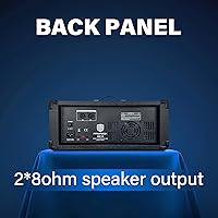 Vista 5 de PRORECK Delta 156 2000W Bluetooth PA Speaker System with 6-Channel Powered Mixer, 2 15-Inch Passive Speakers, Stands, Reverb Effects, 15V Phantom