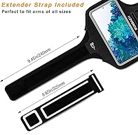 Vista 2 de Brazalete resistente al agua para Samsung Galaxy S20 FE/S20+/S10+/S10 Lite/S9+/S8+, Galaxy A60/A51/A50/A32/A30/A20/A11/A10/A8S, con toque de huellas