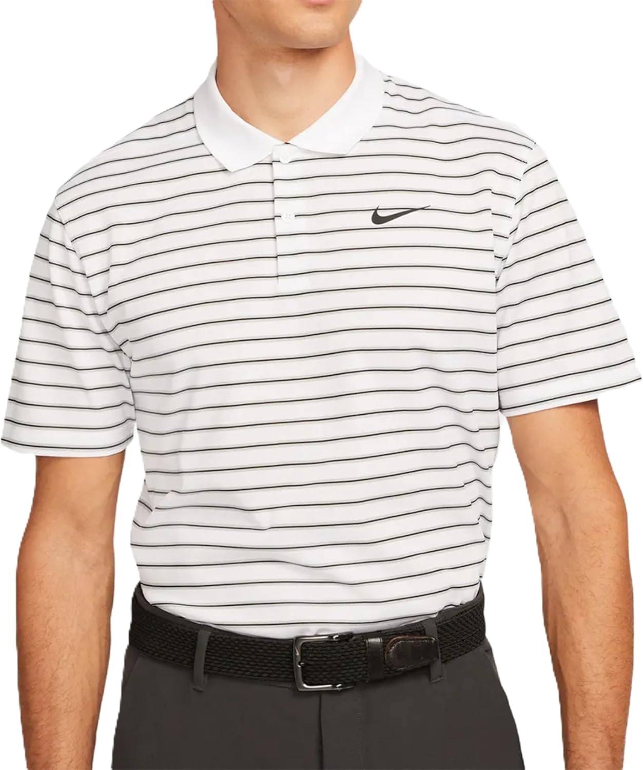 Nike Dri-FIT Men’s Victory Core Golf Polo – Solid & Stripe Styles, 4-Way Stretch, Moisture-Wicking Performance Shirt