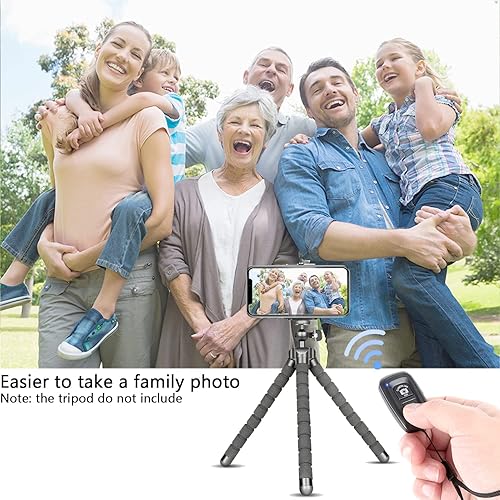 Miniatura 10 de Clicker para teléfono celular, control remoto de cámara (paquete de 2) para fotos y videos, obturador remoto inalámbrico compatible con