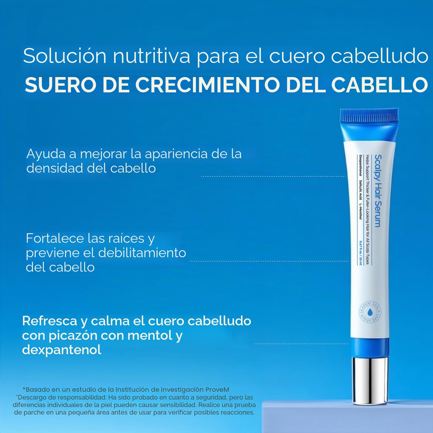 Seapuri Sérum Scalpy Scalp para cabello fino y frágil, pérdida de cabello y rotura del cabello, Sérum Anti-Chute Fortifiant
