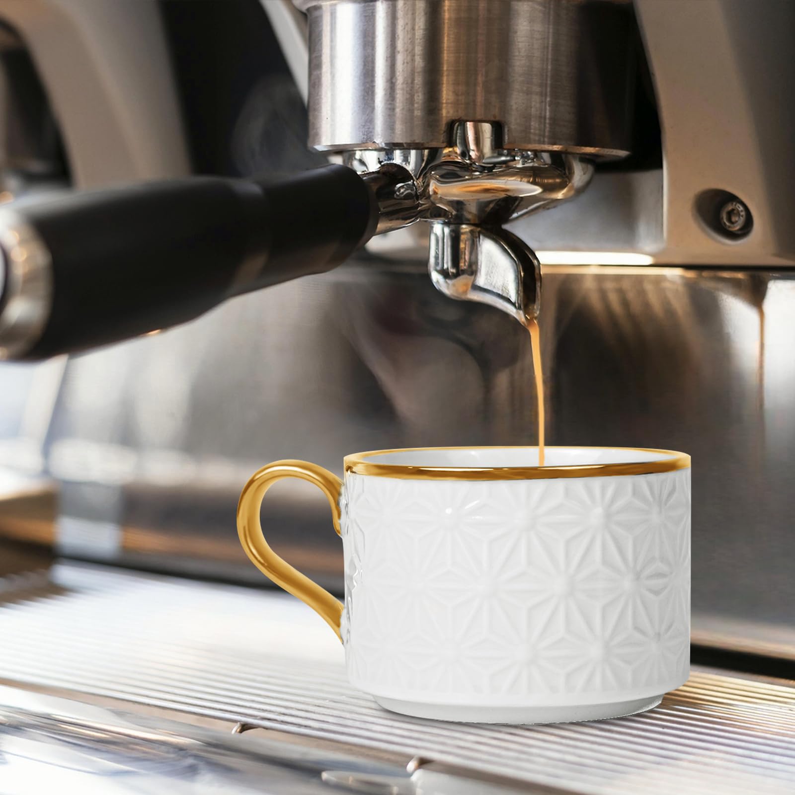 Espresso Cups And Saucers Set Of 6 Porcelain Espresso Cups & Saucers ...