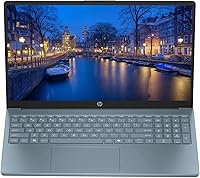 Renewed HP 15" HD Micro-Edge IPS Laptop: Pentium Up to 3.68GHz, 4GB RAM, 128GB SSD, WiFi 6, Win11, Dale Blue