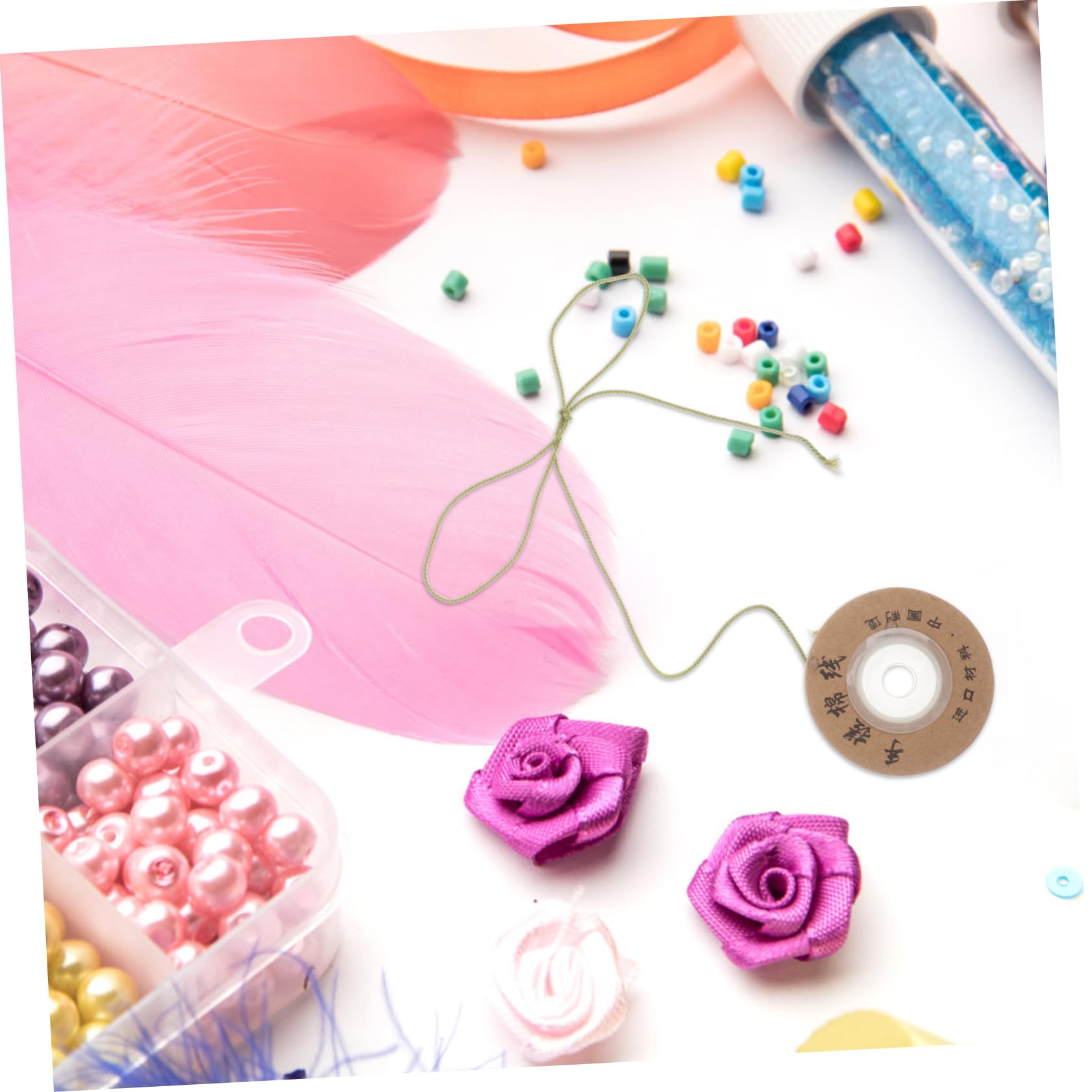Kisangel 12piezas Cuerda Trenzada de Algodón Hilo para Cuentas Cordón para Pulseras Cuentas para Macramé y Fabricación de Joyas Color Natural Unidades