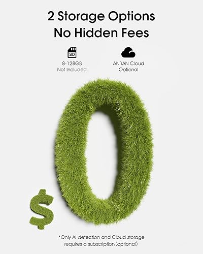 Miniatura 8 de ANRAN Cámaras de seguridad solares inalámbricas para exteriores con luz, cámara de reflector de porche 2K con visión nocturna a color y detección de