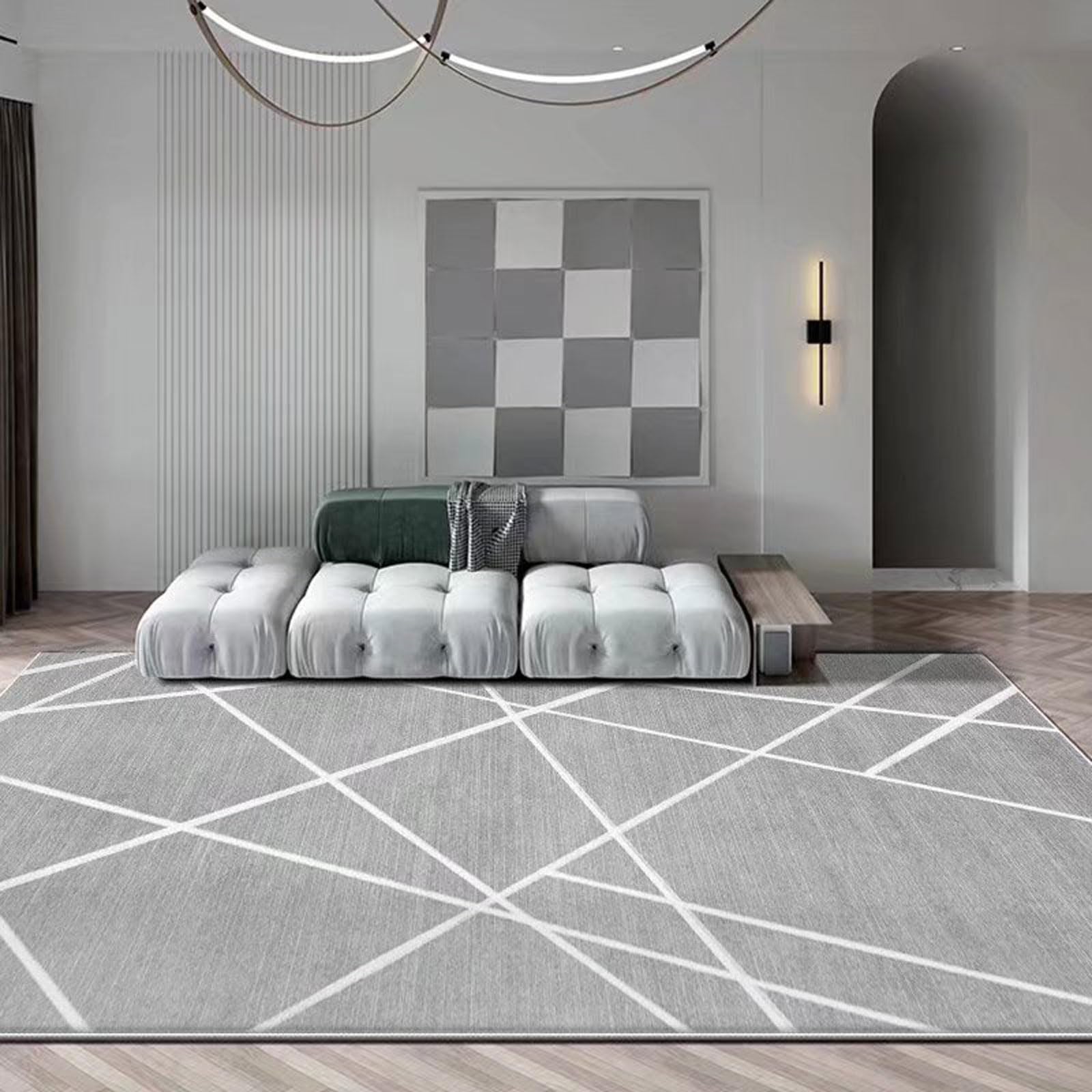 Tapis de décoration salon géométrique moderne et tapis intérieur chic