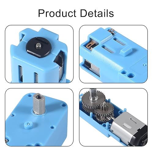 Miniatura 4 de Motor de engranajes TT 1 90 Mini DC 6V Gear TT Motor con engranajes de metal para robot Smart Car DIY RC Toys Caja de cambios de motor eléctrico (8