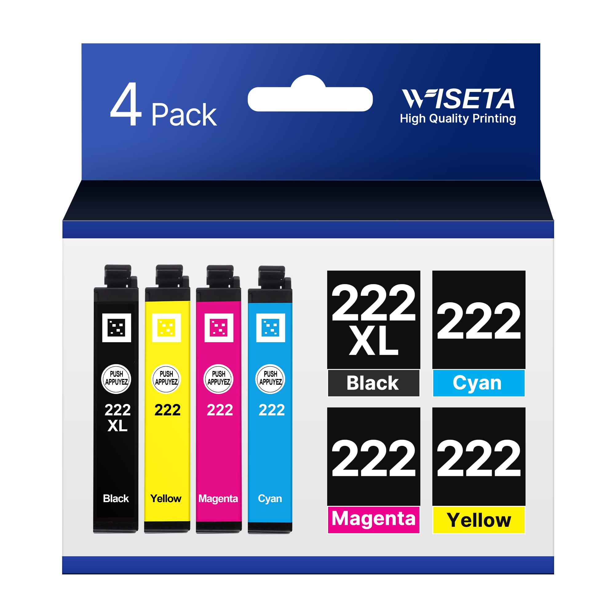 302XL Ink Replacement Remanufactured for T302 Ink Cartridges 5 Pack