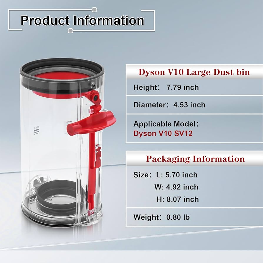 Dyson - dyson SV12 fluffy(Ｖ１０) Dyson V10 Absolute SV12 Gray Blue Cordless Handheld Vacuum