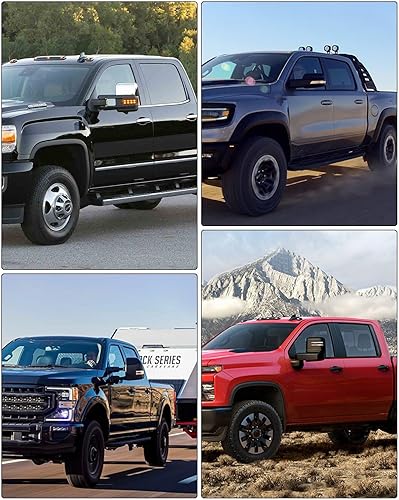 Miniatura 7 de ECCPP Espejos laterales de repuesto para Chevy para Silverado para Suburban 1500 2500 3500 para Tahoe para GMC para Sierra para Yukon Power Espejos