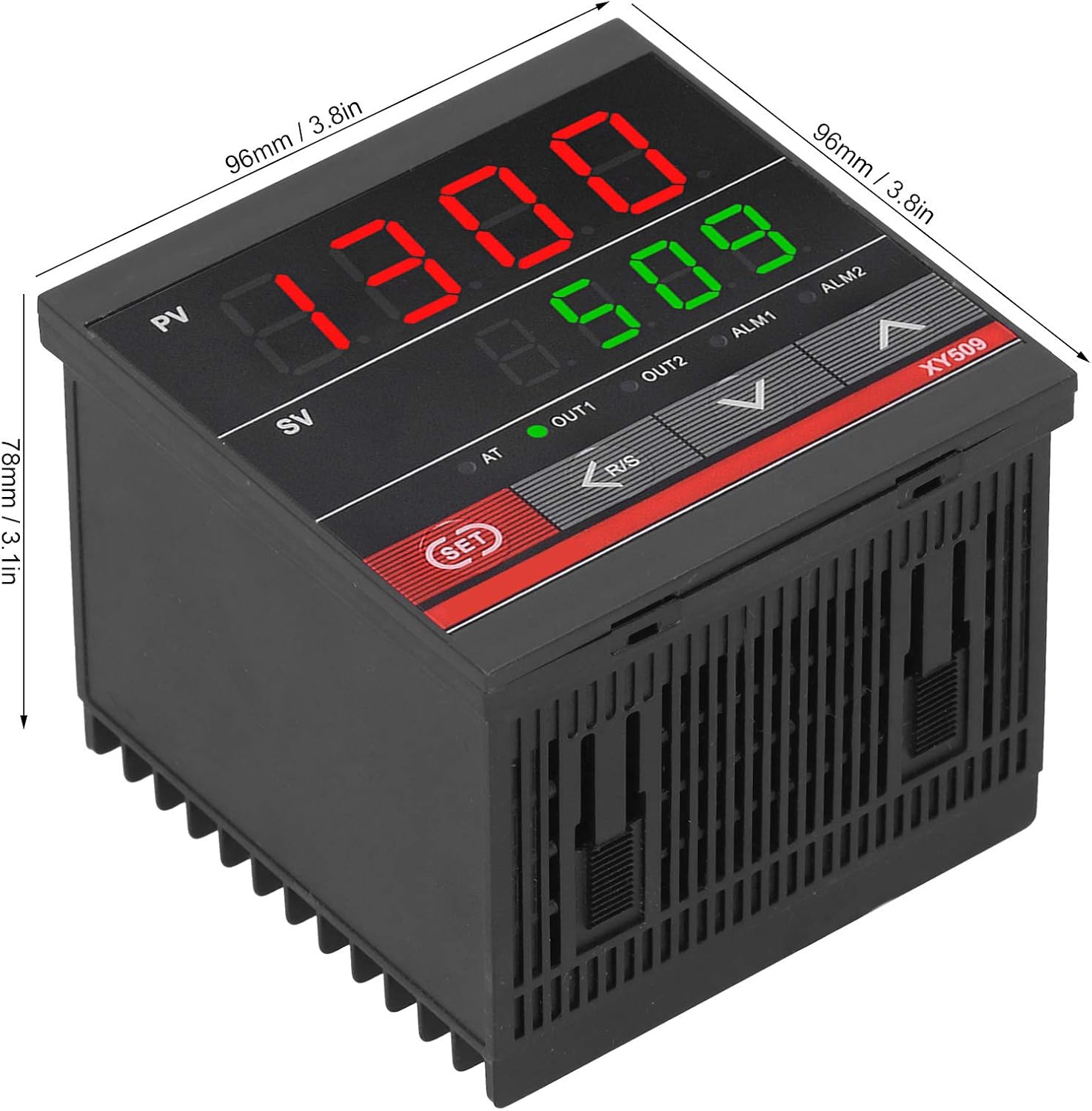 100‑240VAC Temperature Controller PID Heating and Cooling Relay XY509 for Kiln Furnace Temperature Control 96 x 96 x 78mm