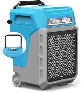 ALORAIR Commercial Dehumidifier 170 PPD with Pump & Drain Hose for Industrial Use, Fit for 2,100 Sq.Ft Space Portable Design with Wheels & Handle, 6-Year Limited Warranty, Blue