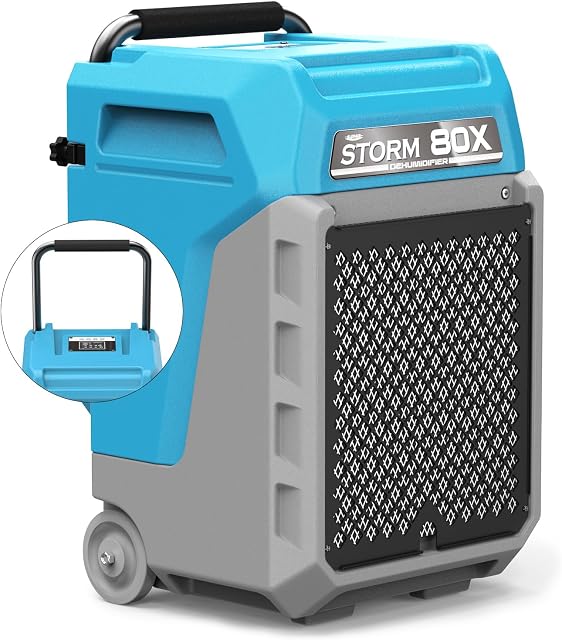 ALORAIR Commercial Dehumidifier 170 PPD with Pump & Drain Hose for Industrial Use, Fit for 2,100 Sq.Ft Space Portable Design with Wheels & Handle, 6-Year Limited Warranty, Blue