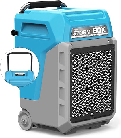 ALORAIR 170 Pints LGR Commercial Dehumidifier with Pump & Drain Hose, Up to 2,100 Sq.Ft, Portable Industrial Dehumidifiers with Wheels for Water Damage Restore, Basement, Garage, 5 Years Warranty