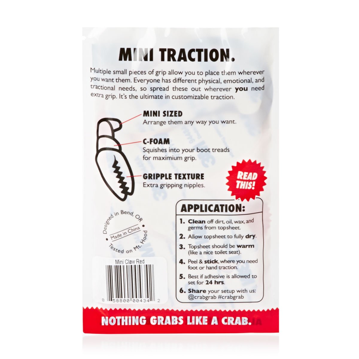 Crab Grab Mini Claws Red