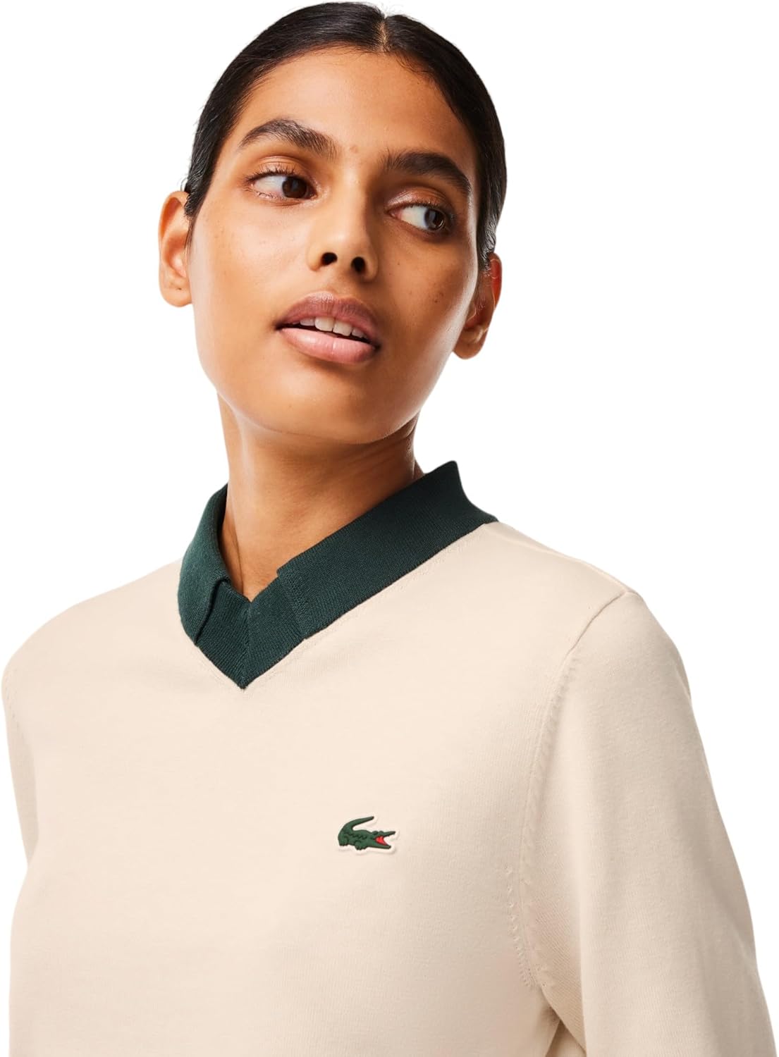 Lacoste Womens Sport Cotton Pima Technical Knit Golf Sweater - Image 3