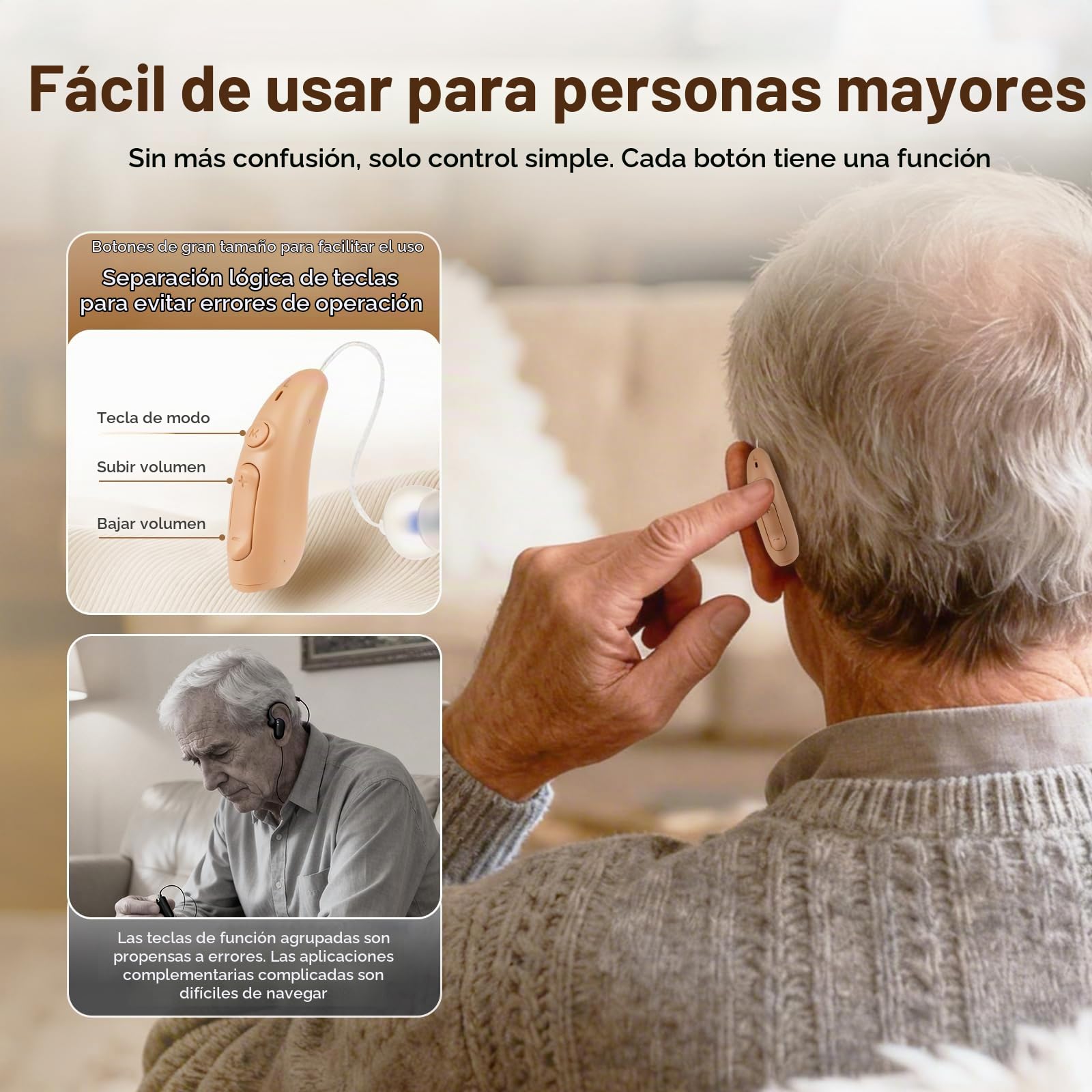 Retekess TE201 Amplificador de Sonido Recargable para Familias