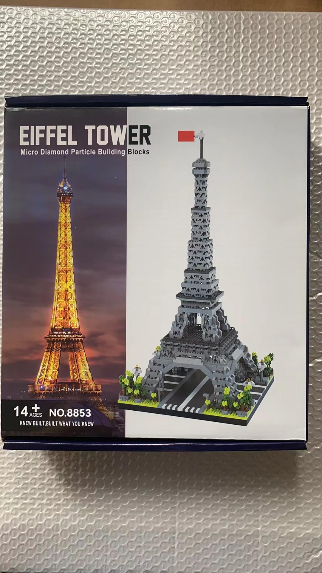 Costruisci lo splendore iconico francese con i micro mini mattoncini della Torre Eiffel di Parigi: divertenti giochi di artigianato per adulti