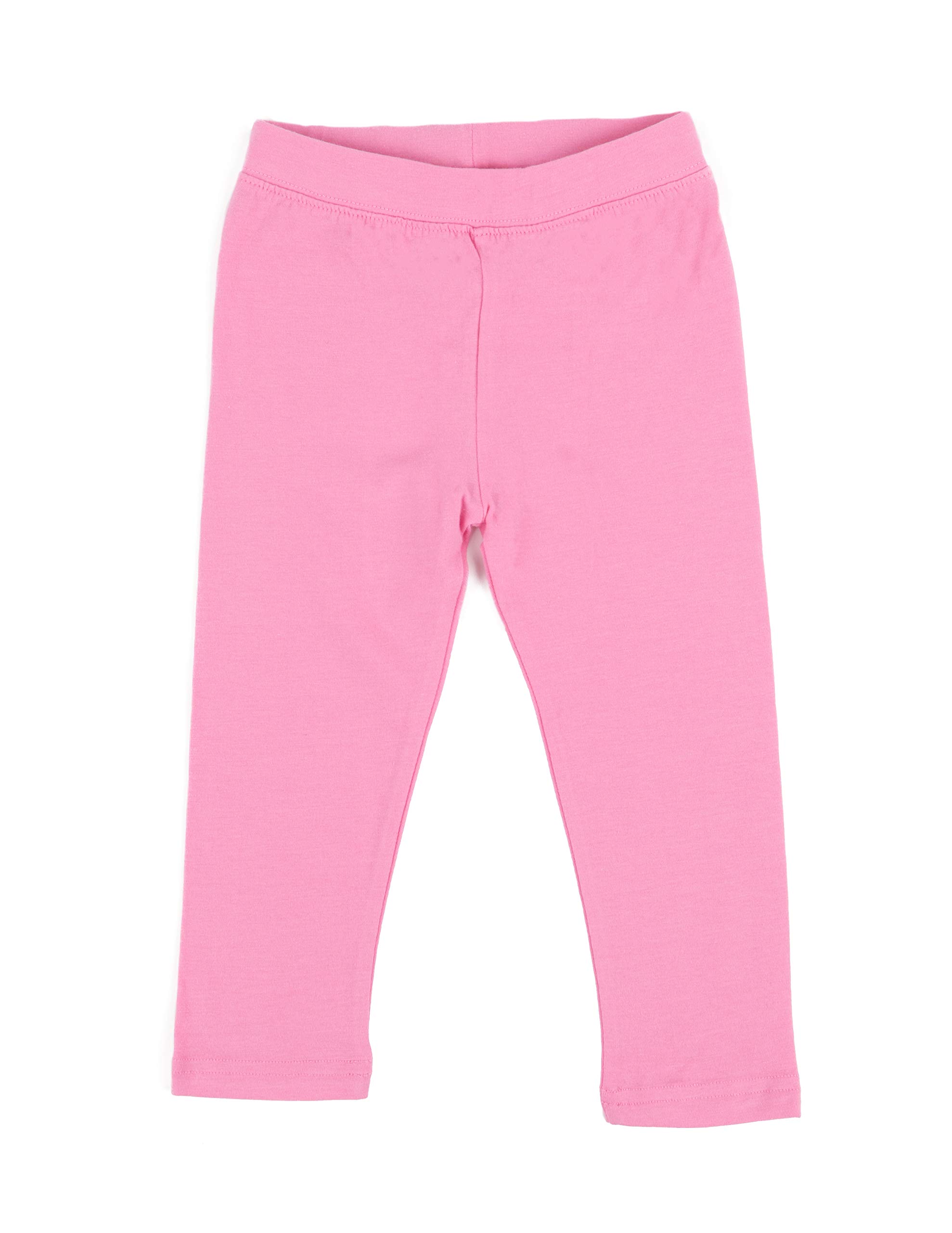 Leveret Girls Legging Cotton Ankle Length Kids & Toddler Pants (Toddler-14 Years) Variety of Colors