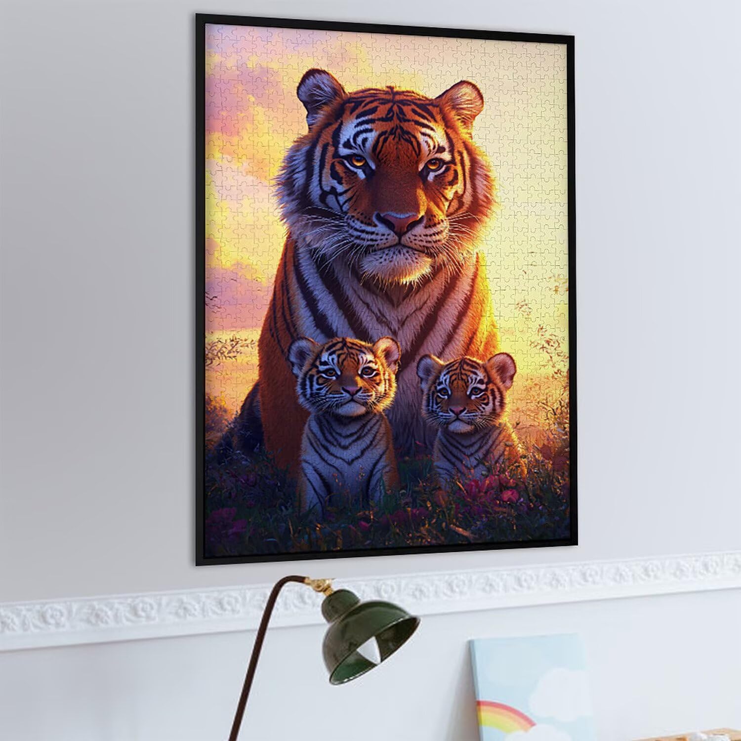 1500 Pezzi di Puzzle, Tigre1500 Pezzi di Puzzle per Adulti, Regalo di Anniversario, Regalo di Natale, Decorazione Della Casa, Prevenzione Della Degenerazione Cerebrale Negli Anziani v-535