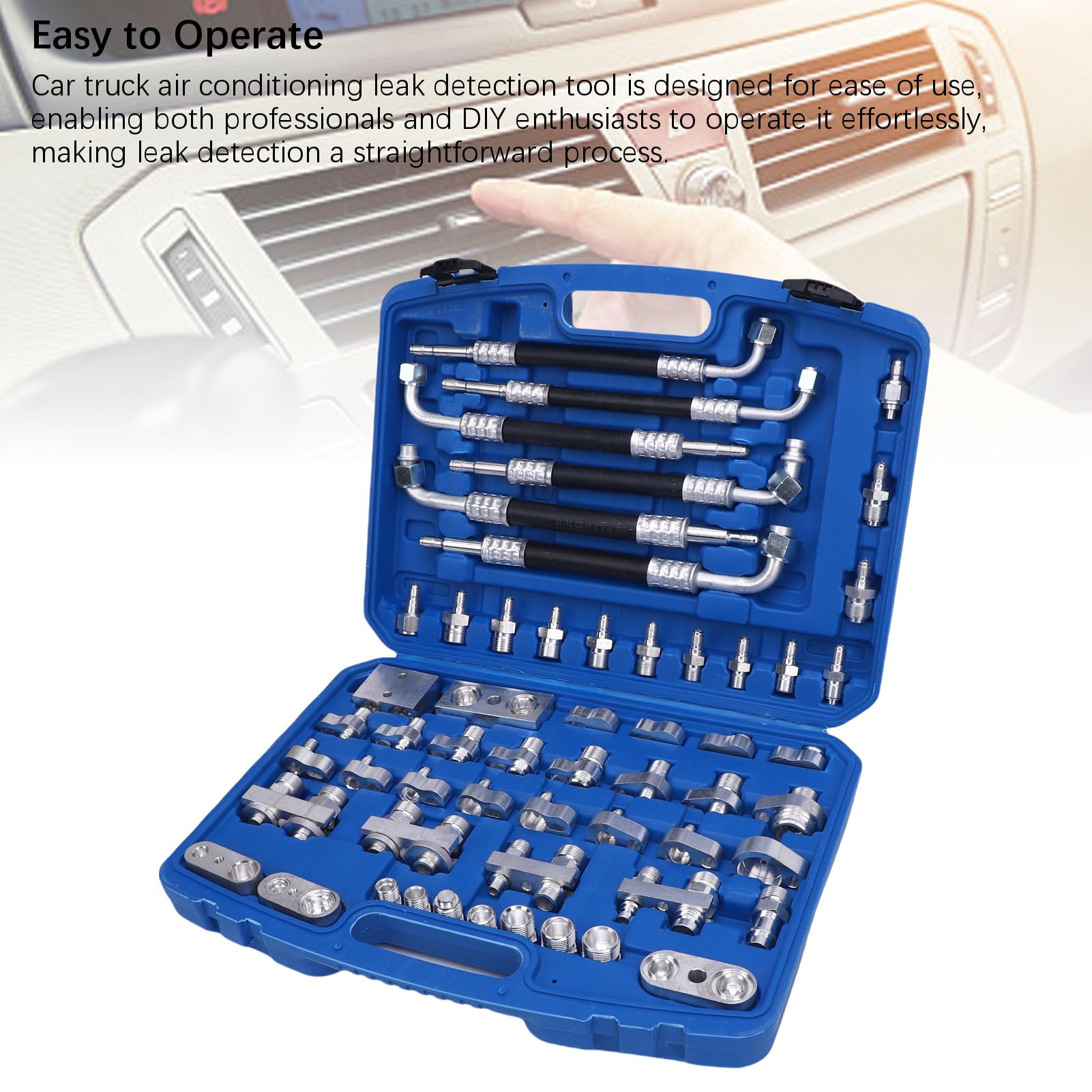 Luocute Kit di Test di Perdite del Condizionatore d'Aria 56 PCS, Rilevatore di Perdite per Auto Camion AC