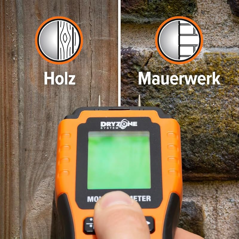 Dryzone Nedvességmérő - Fal, Fa, Kő és Építőanyag Méréshez