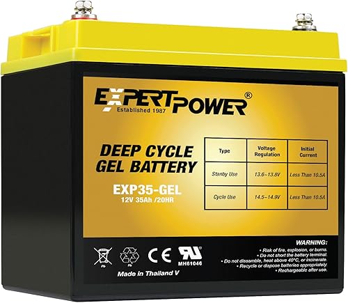 ExpertPower Batería de gel de 12V 35AH para Power Patrol SLA1156