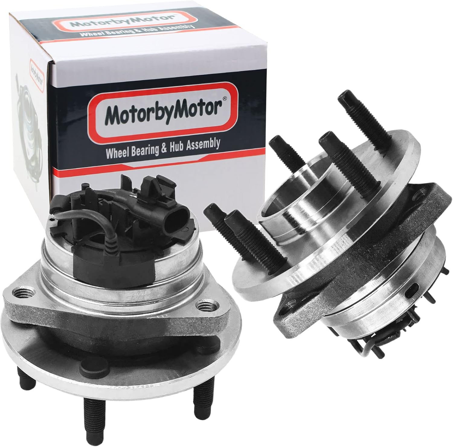 MotorbyMotor 513214 Front Wheel Bearing and Hub Assembly with 5 Lugs fits for Chevy Malibu Cobalt HHR, Pontiac G6, Saturn Aura Low-Runout OE Directly Replacement Wheel Hub Bearing Assembly w/ABS