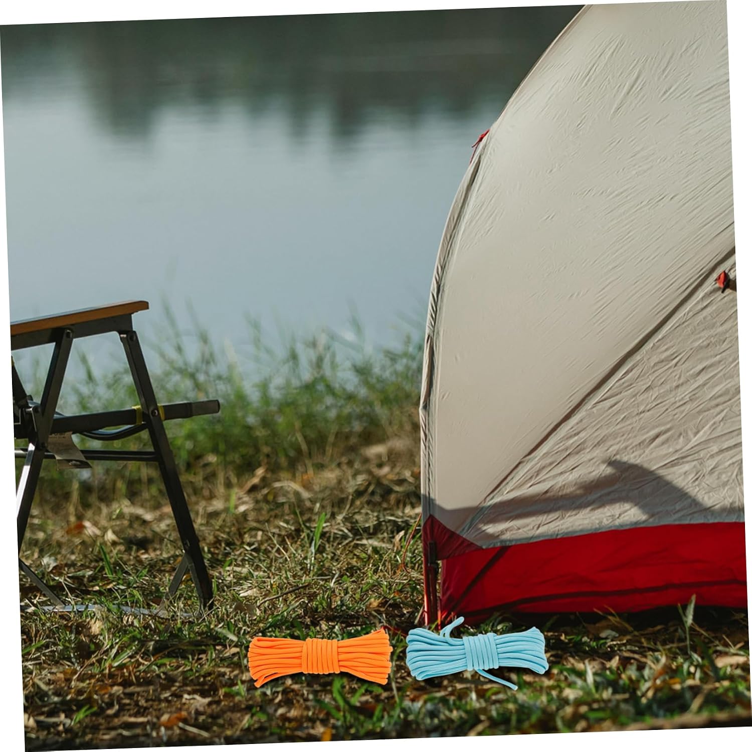 5pcs Multi-Function Dark Umbrella Rope Camping Cord for Outdoor Climbing Tarp Tie Down Crafting Activities Multi-Color