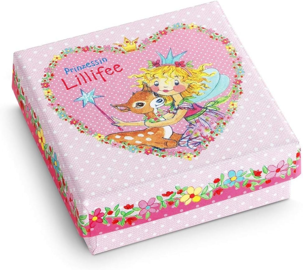 Creolen Silber 925 Klein Prinzessin Lillifee Ohrringe – Rosa Herz Mit Zirkonia, Silber 925, Hängeohrringe Für Mädchen Hängeohrringe Lillifee Geschenk